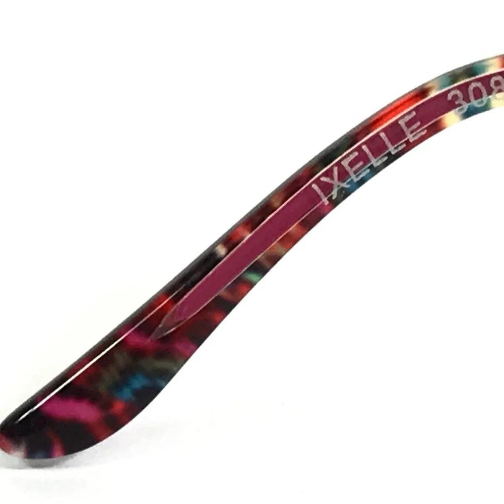 BOZ Eyeglasses Frames IXELLE 3080 Flower Pink Shiny Gold Red Butterfly 53-18-135